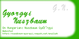 gyorgyi nuszbaum business card